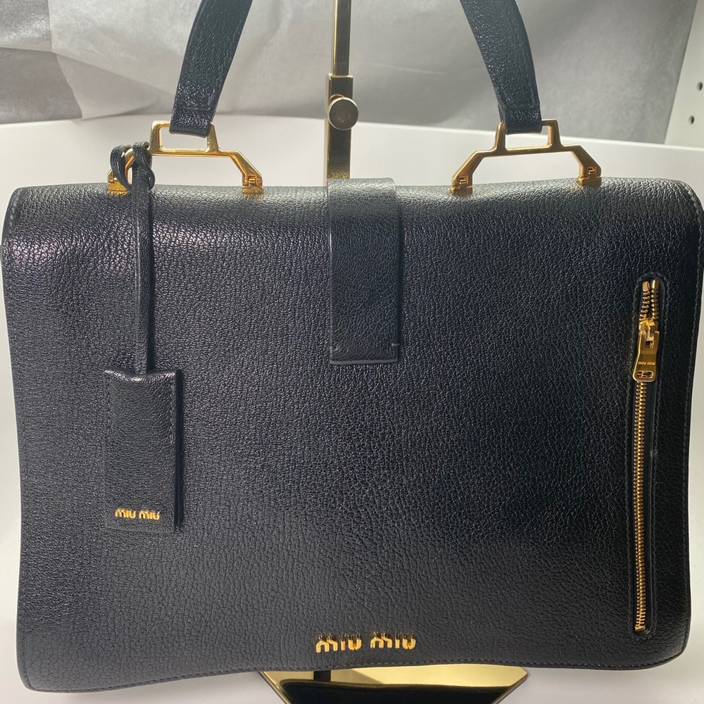 MIU MIU Black Bandoliera Madras Nero Bag
